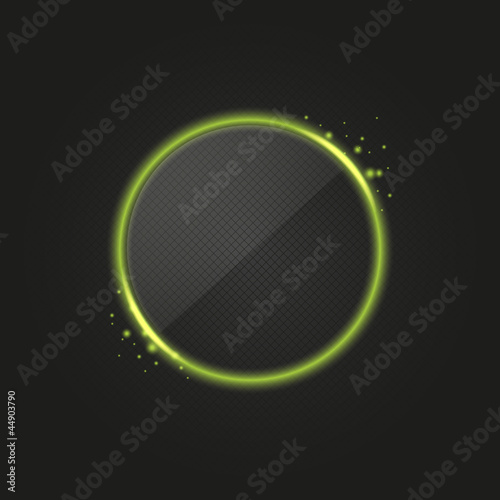 Green glowing ring