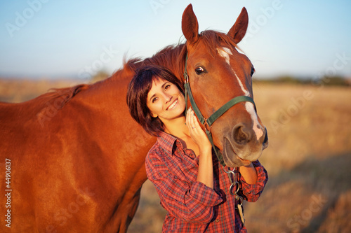 beautiful woman with horse © Mila Supinskaya 