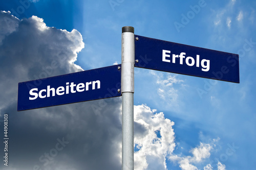 Schild Erfolgreich photo