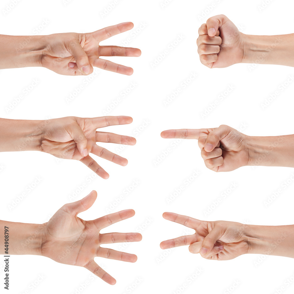 set of male hands