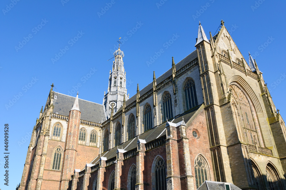 Grote Kerk (St. Bavokerk) in Haarlem, Netherlands