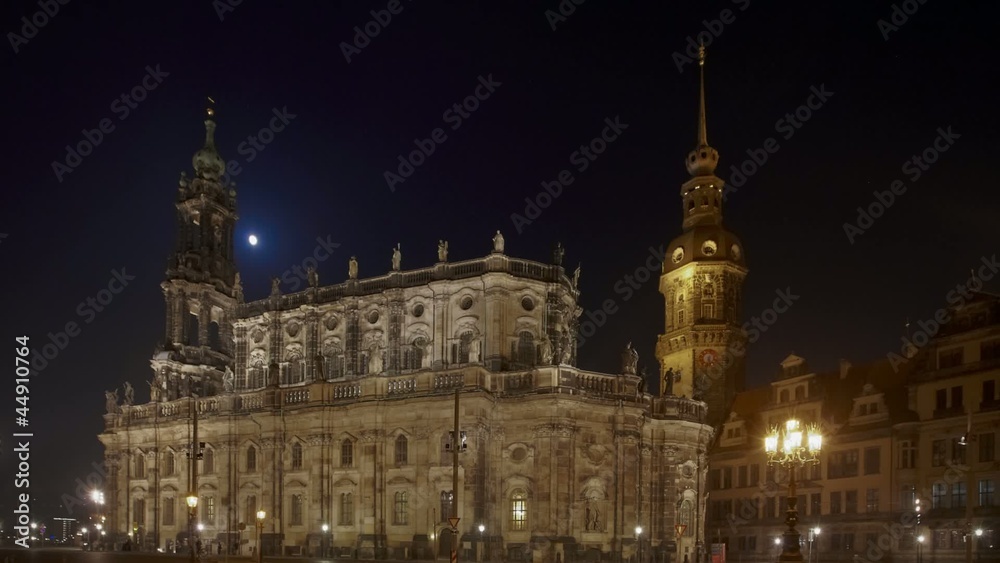 Timelapse at St. Trinitatis Church in Dresden Timelapse at St. Trinitatis Church in Dresden