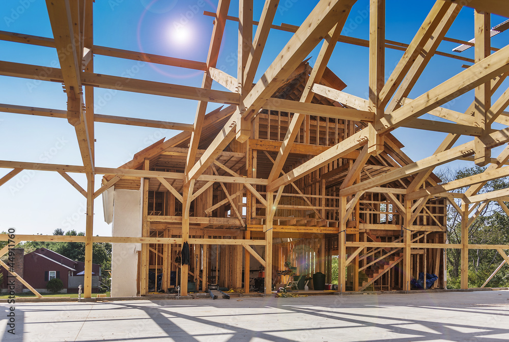 Fototapeta premium New House Construction Framing