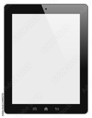 Tablet pc isolated detailed illustration