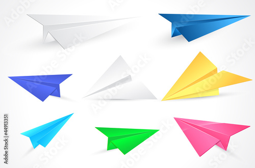 Origami Paper Planes Vectors