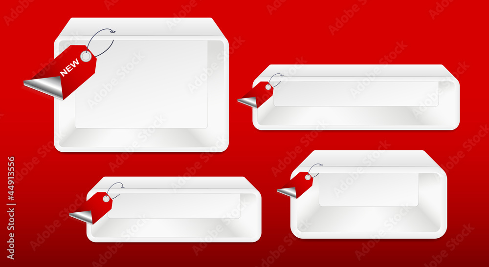 Vector Blank Shelves Vector Blank Shelves