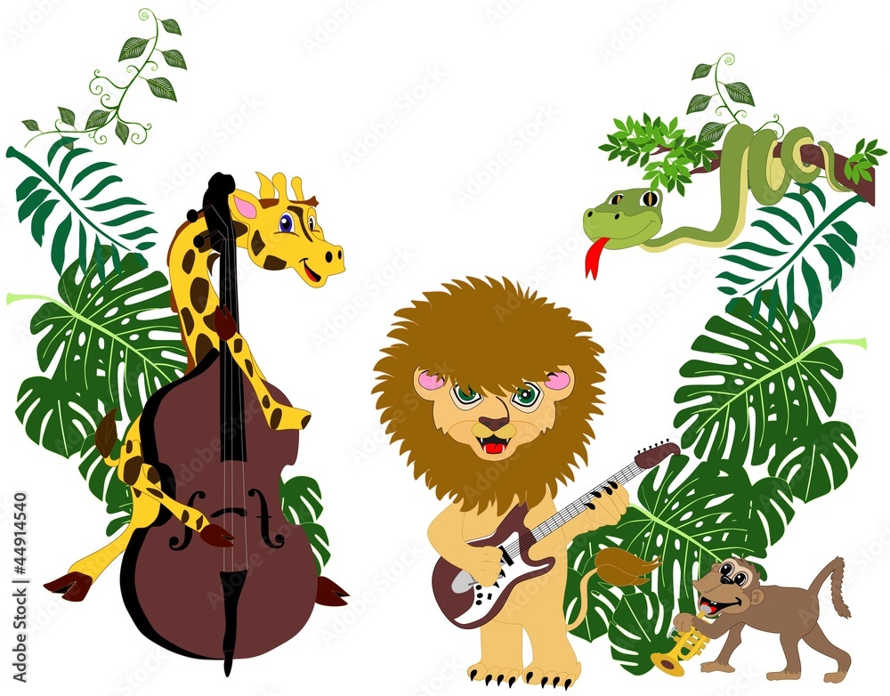 Naklejka premium African Animal Band