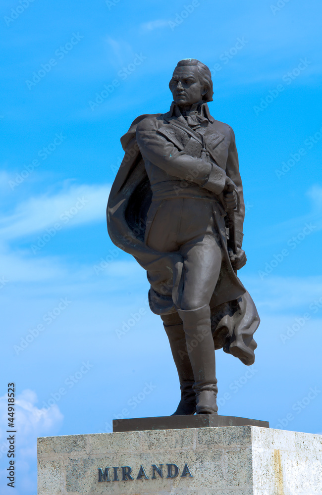Statue of the Venezuelan revolutionary Francisco de Miranda Statue of the Venezuelan revolutionary Francisco de Miranda