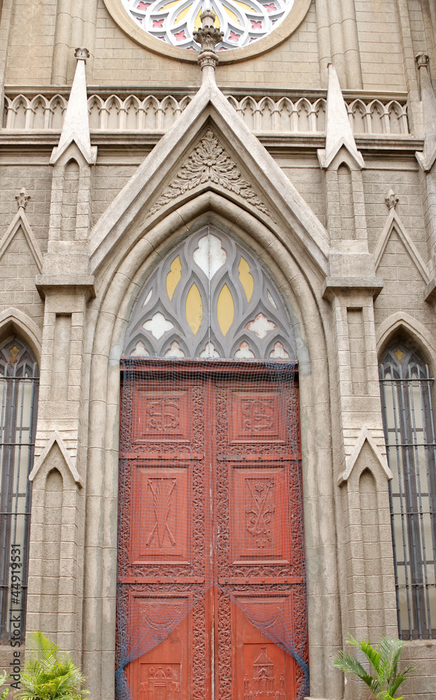 Beautiful Entrance door of St. Philomena's Church