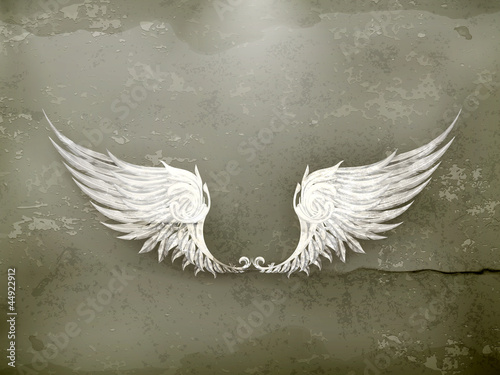 Wings white, old-style