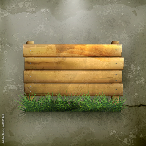 Wooden board, old-style