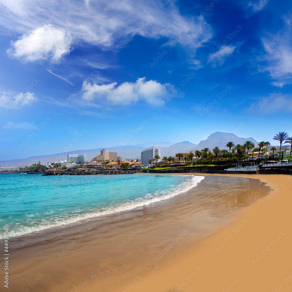 Las Americas Beach Adeje coast Beach in Tenerife