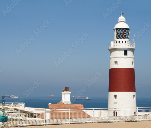 View of the port light of Gibraltar