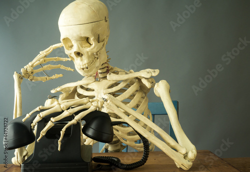 Death picking up the phone