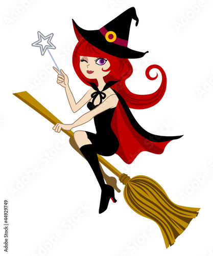 Halloween Witch,Isolated On White