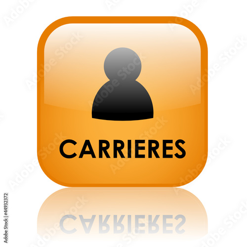 Bouton CARRIERES (recrutement travail chômage recherche emploi)
