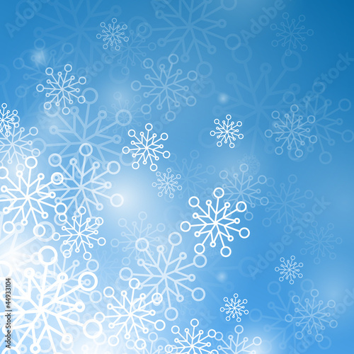 Vector illustration of a winter background