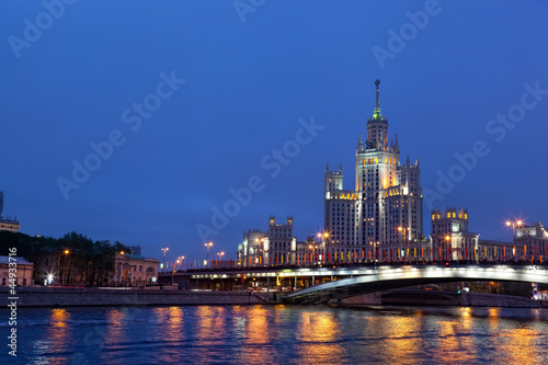 High-rise building on Kotelnicheskaya embankment in Moscow