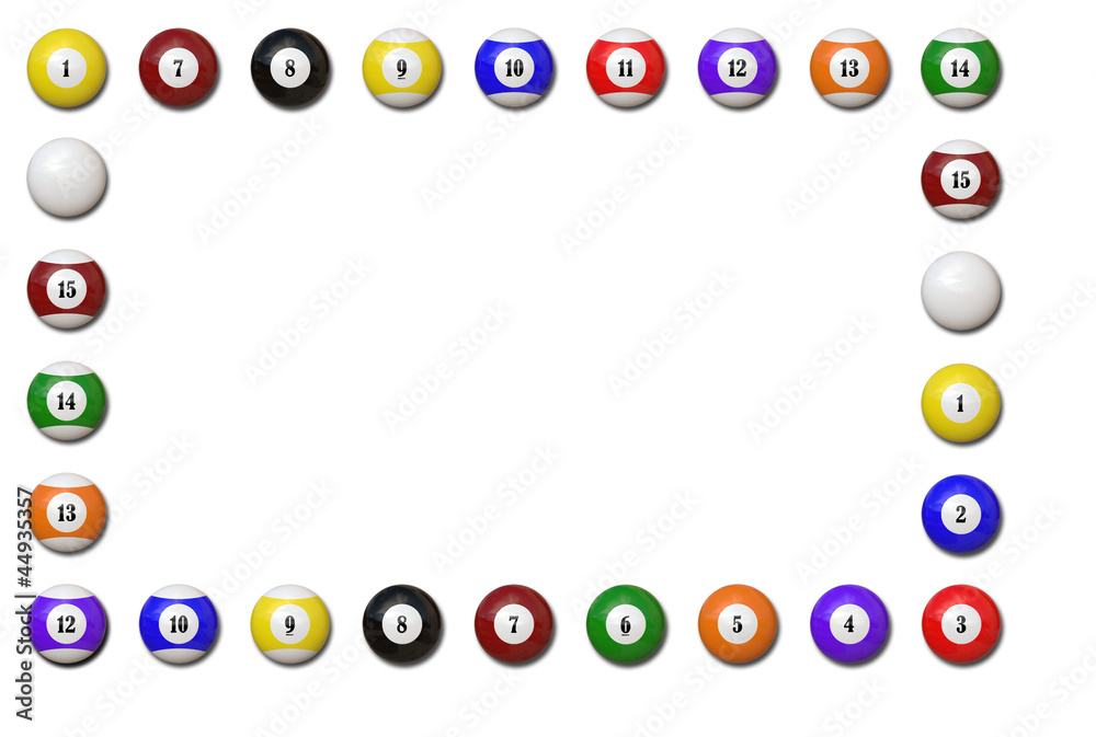 Pool Balls Frame (Illustration) Pool Balls Frame (Illustration)