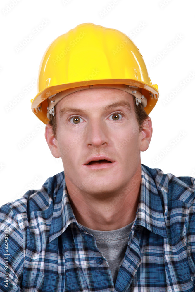 Shocked laborer Shocked laborer