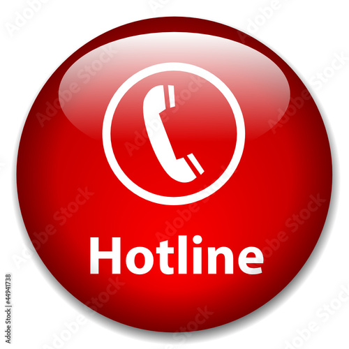 "HOTLINE" Web Button (information help customer service support)