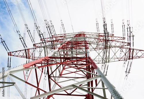 Strommast Rot Weiß, Darmstadt photo
