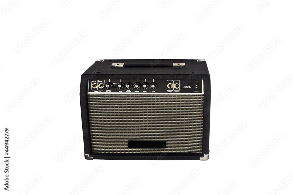 Electric guitar amplifier on isolated