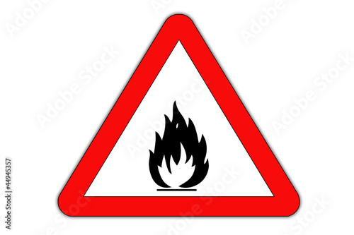 Fire danger road sign.