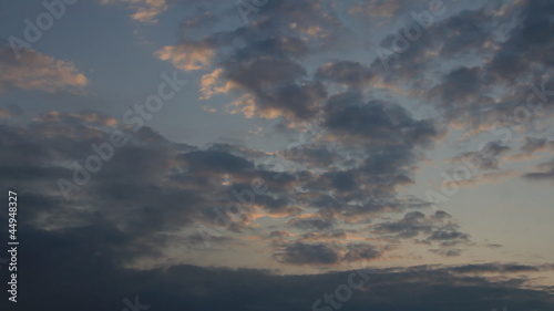 Cloudscape time-lapse photo