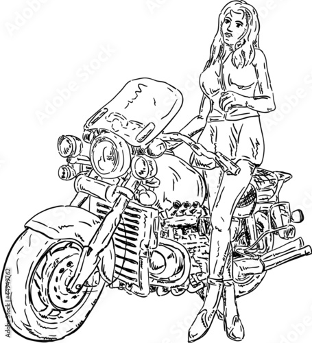 biker girl