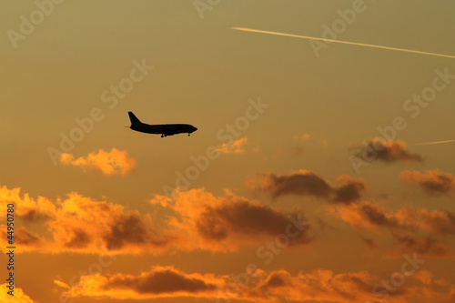 Landing of airplane