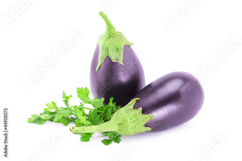 eggplant, parsley