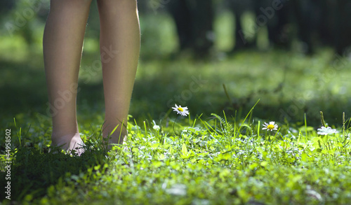 Feet in the grass