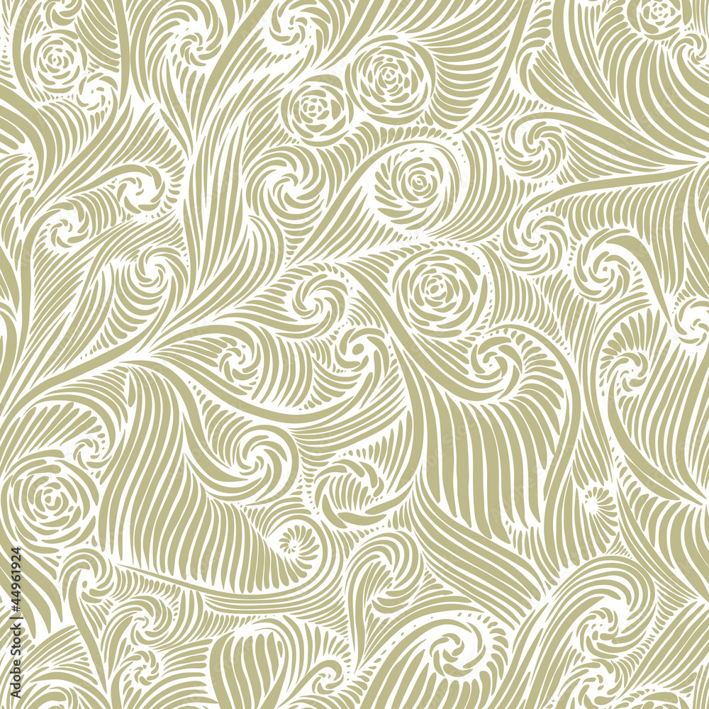 Floral seamless pattern, vector background.