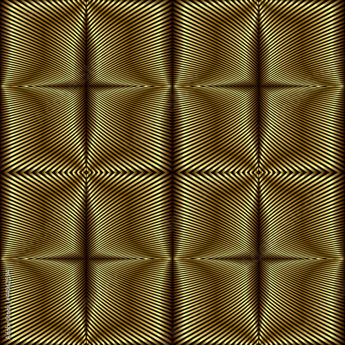 Foil stripes geometric seamless pattern. © Sylverarts
