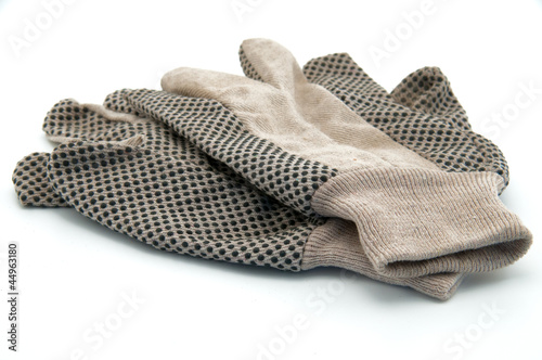 Cuadro en lienzo Worn gardening gloves