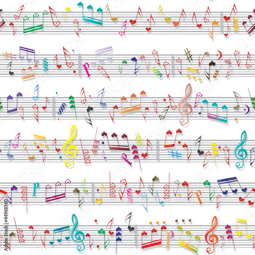 Music note sound texture