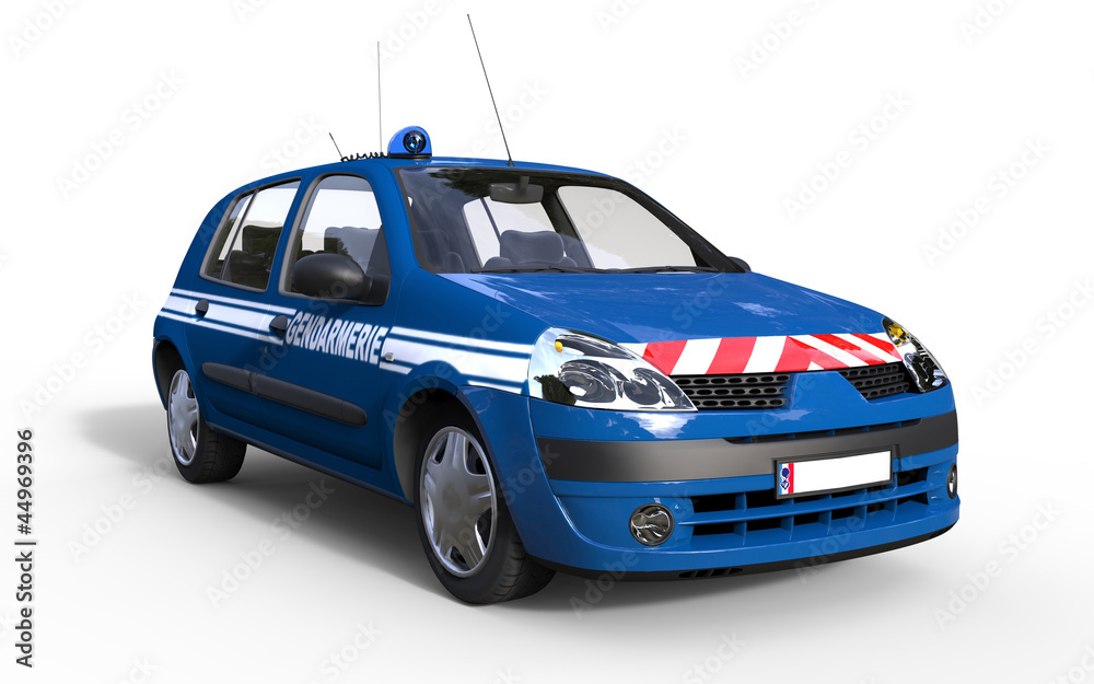 Voiture de gendarmerie Stock Illustration