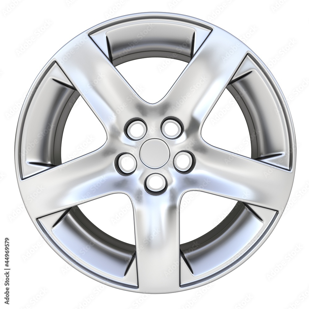 3d car rim - front view 3d car rim - front view