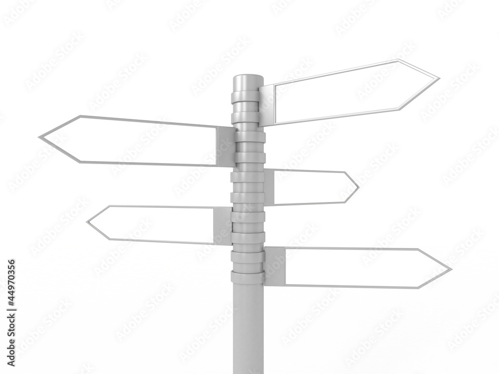 3d signpost isolated on white background 3d signpost isolated on white background