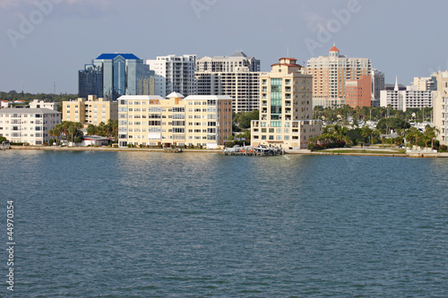 Partial skyline of Sarasota, Florida, viewed from the water © sbgoodwin
