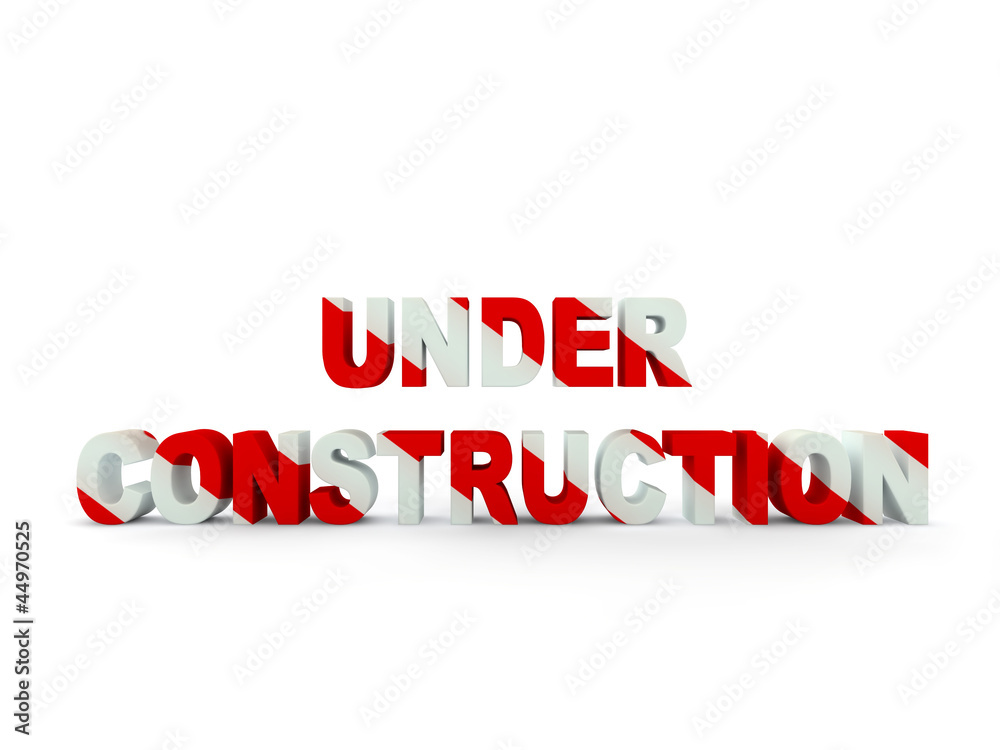 Fototapeta premium 3d under construction