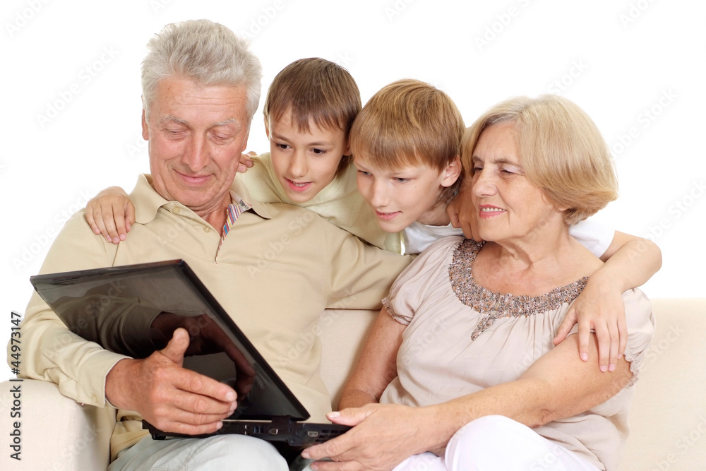 Granddad and granny with their gorgeous grandchildren Granddad and granny with their gorgeous grandchildren