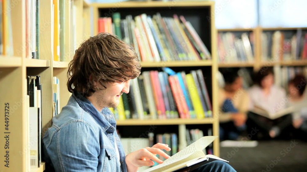 Classmate focus on lecture in university library Classmate focus on lecture in university library