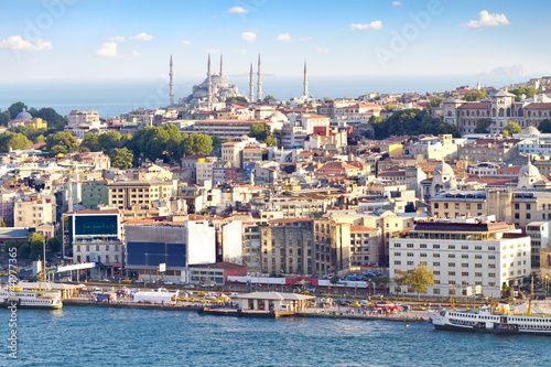 Crowded city of istanbul