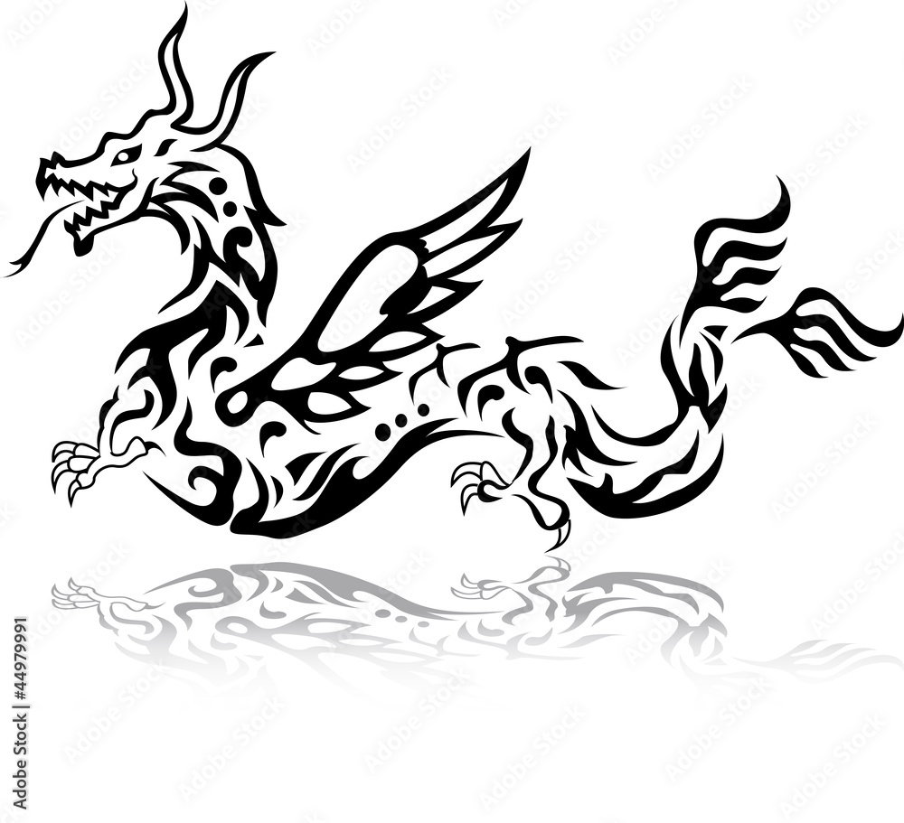 dragon tattoo tribal