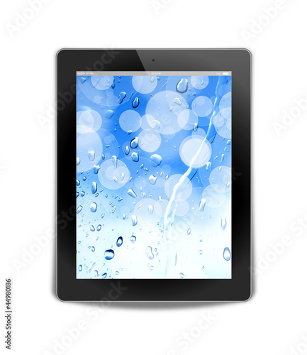 tablet pc  isolated on background white