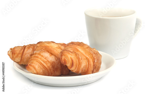 croissant with coffee.