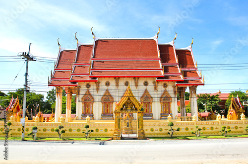 Thailand Temple on blue sky