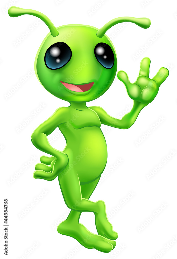Little green man alien Little green man alien